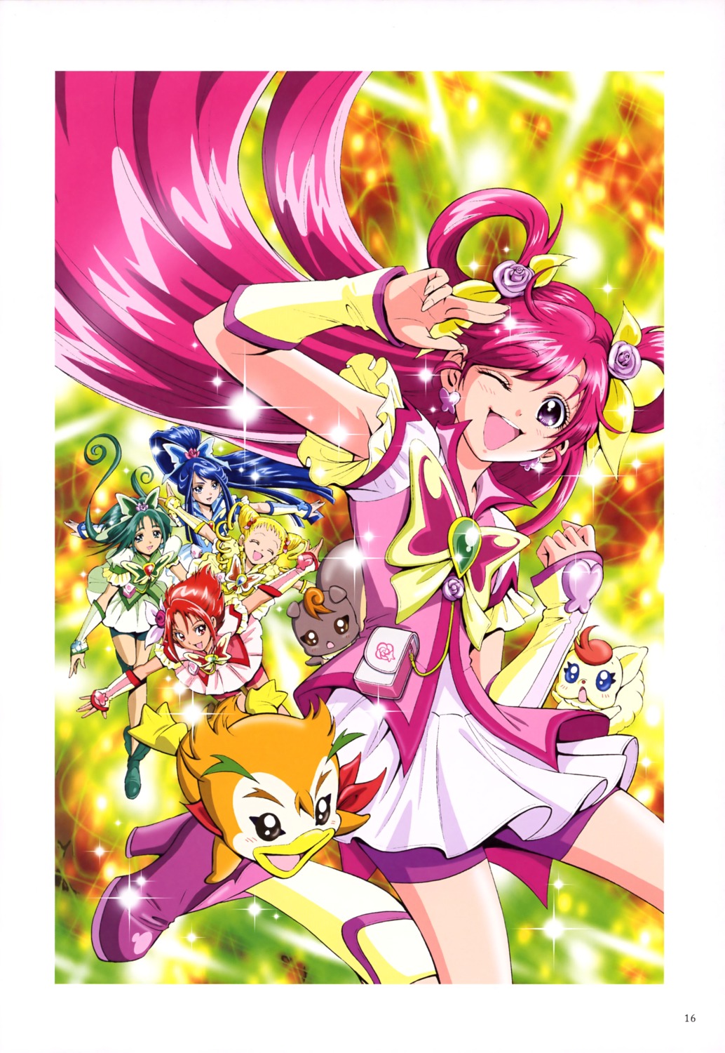 akimoto_komachi bike_shorts coco_(yes!_precure_5) dress heels kamikita_futago kasugano_urara minazuki_karen natsuki_rin nuts_(yes!_precure_5) precure syrup_(precure_5) yes!_precure_5 yumehara_nozomi