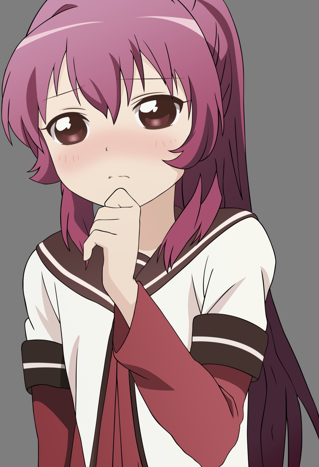 seifuku sugiura_ayano transparent_png vector_trace yuru_yuri