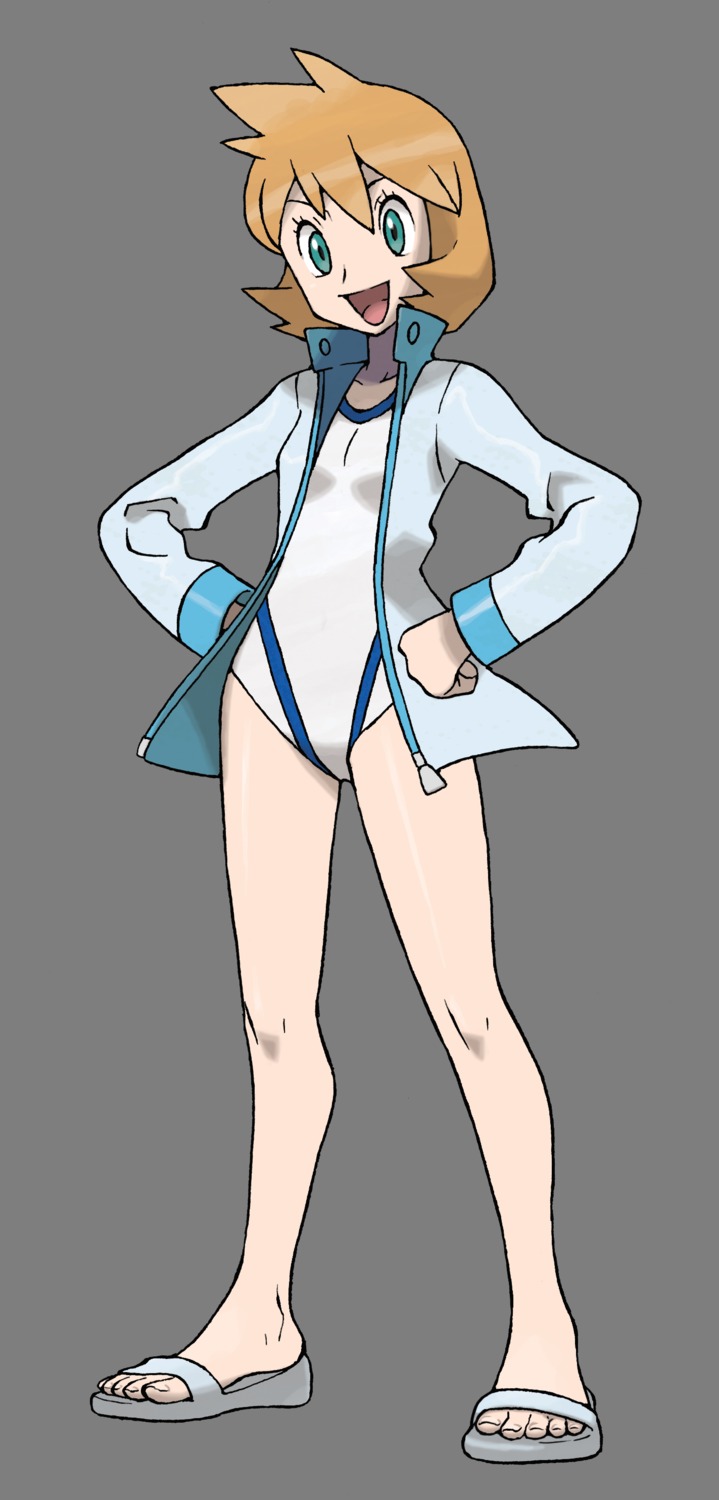 kasumi_(pokemon) nintendo pokemon pokemon_gsc pokemon_hgss sugimori_ken swimsuits transparent_png