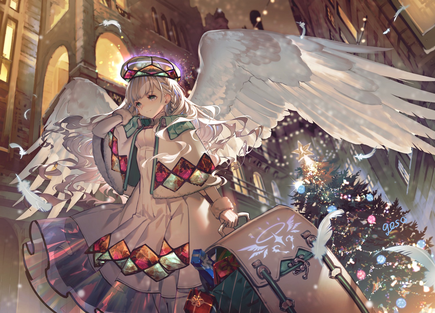 christmas dress skirt_lift umiu_geso wings