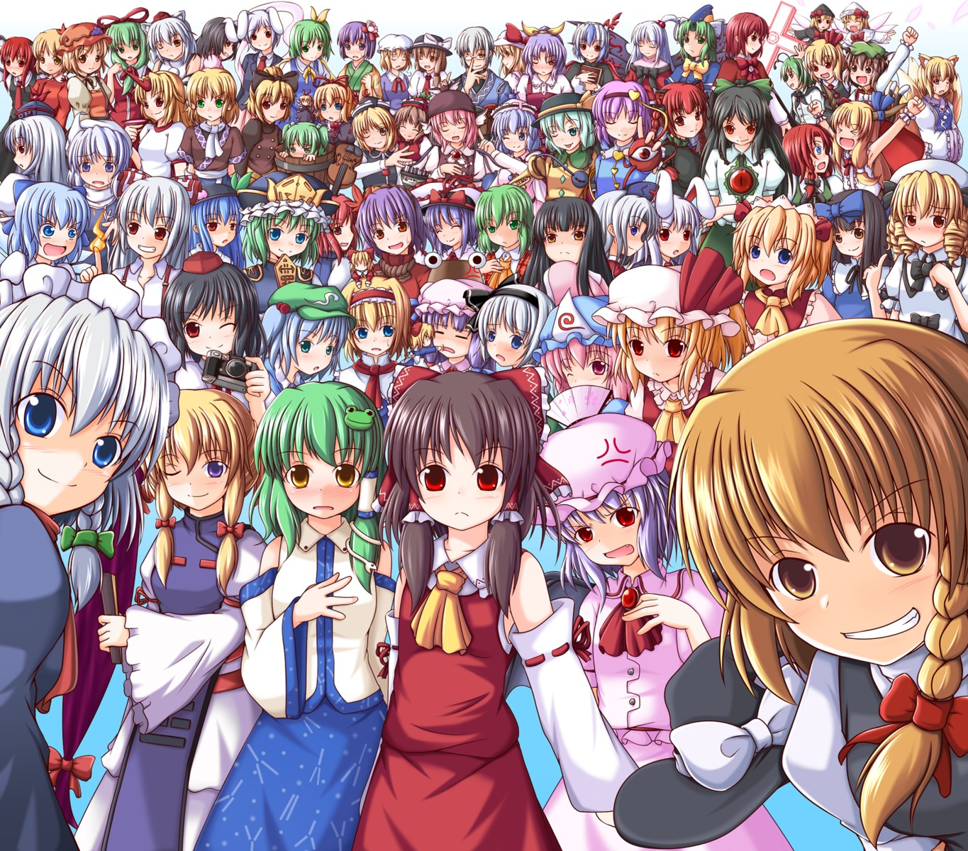 aki_minoriko aki_shizuha alice_margatroid chen cirno daiyousei flandre_scarlet foferozze fujiwara_no_mokou hakurei_reimu hieda_no_akyuu hinanawi_tenshi hong_meiling hoshiguma_yuugi houraisan_kaguya ibuki_suika inaba_tewi inubashiri_momiji izayoi_sakuya kaenbyou_rin kagiyama_hina kamishirasawa_keine kawashiro_nitori kazami_yuuka kirisame_marisa kisume koakuma kochiya_sanae komeiji_koishi komeiji_satori konpaku_youmu kurodani_yamame letty_whiterock lily_white luna_child lunasa_prismriver lyrica_prismriver maribel_han medicine_melancholy merlin_prismriver mima mizuhashi_parsee morichika_rinnosuke moriya_suwako mystia_lorelei nagae_iku okazaki_yumemi onozuka_komachi patchouli_knowledge reisen reisen_udongein_inaba reiuji_utsuho remilia_scarlet rumia saigyouji_yuyuko shameimaru_aya shanghai_doll shikieiki_yamaxanadu shinki star_sapphire sunny_milk tokiko touhou usami_renko watatsuki_no_toyohime watatsuki_no_yorihime wriggle_nightbug yagokoro_eirin yakumo_ran yakumo_yukari yasaka_kanako