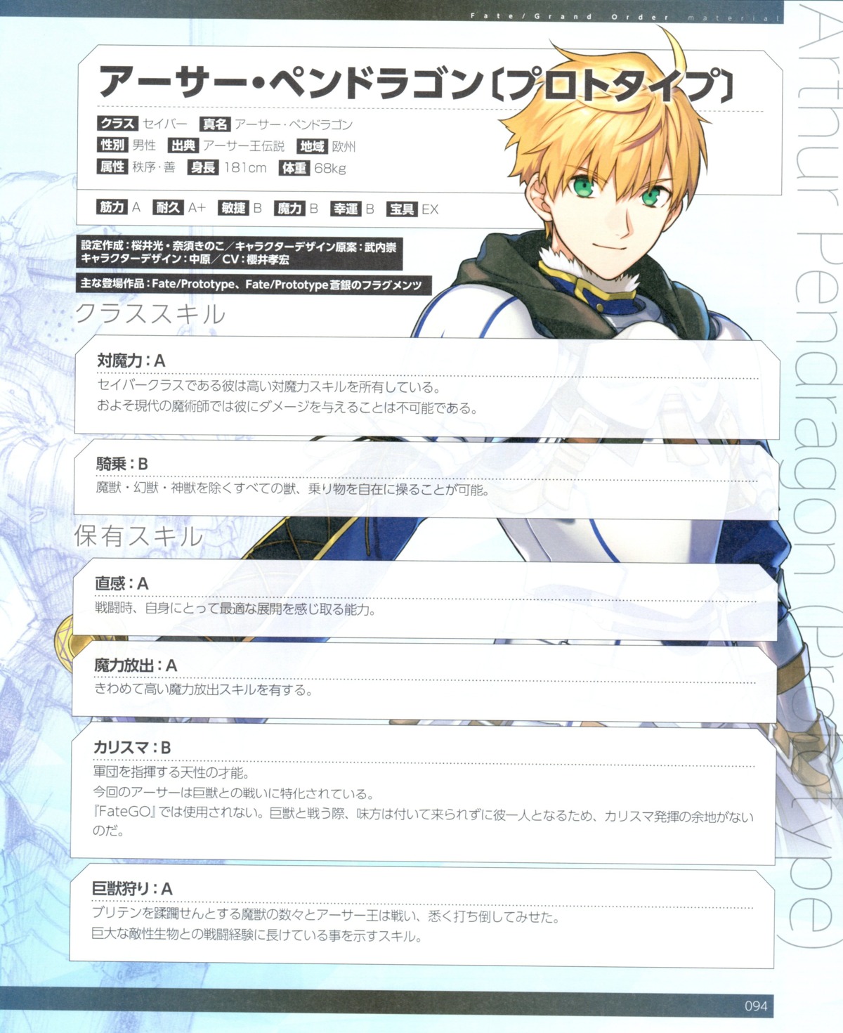 armor fate/grand_order male profile_page saber_(fate/prototype) takeuchi_takashi type-moon