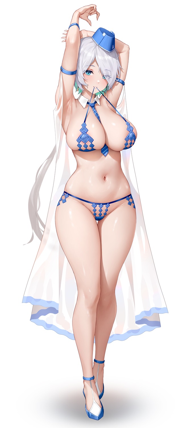 areola bikini brid_(nikke) goddess_of_victory:_nikke secon see_through swimsuits thong