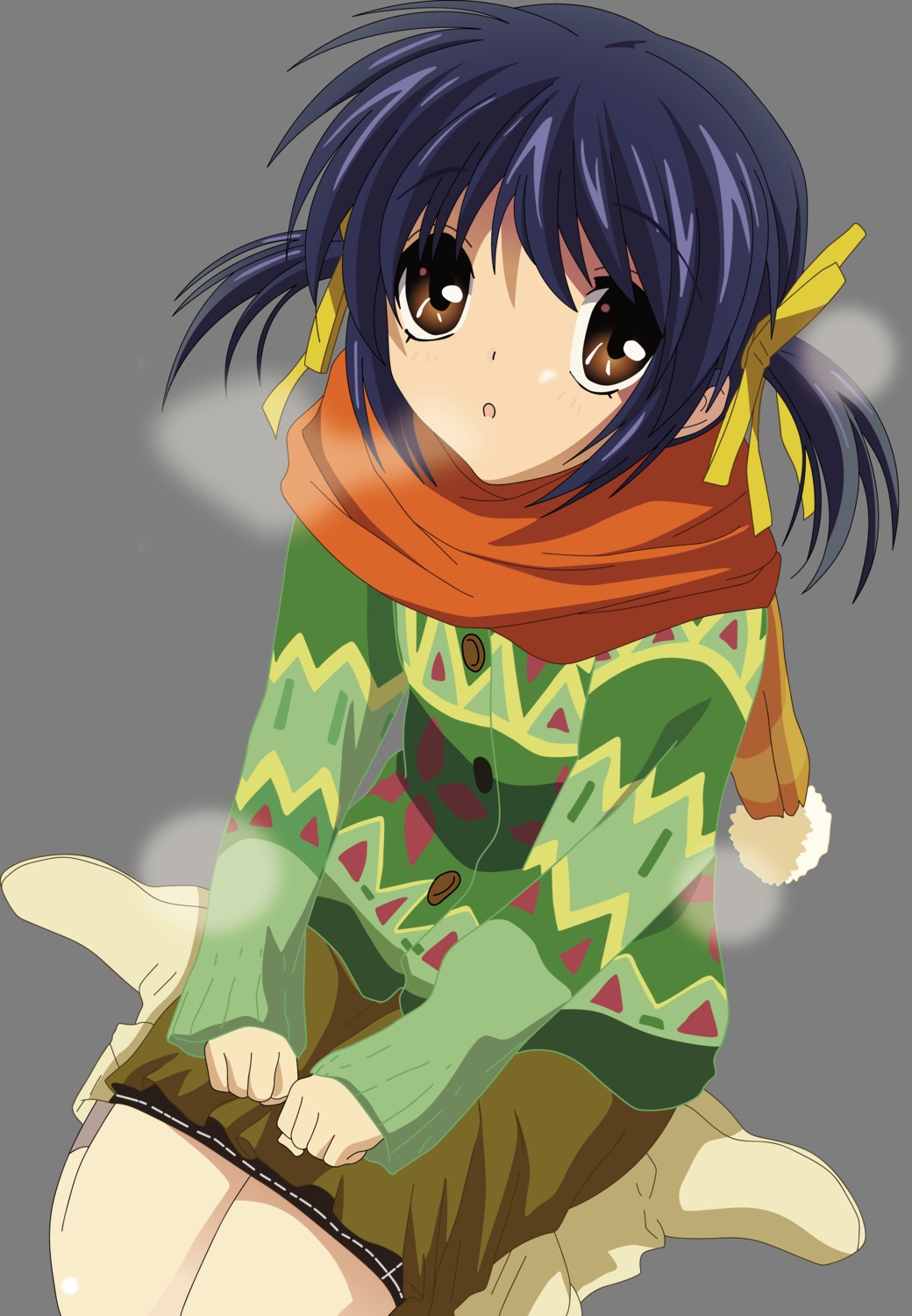 clannad ikeda_kazumi sunohara_mei transparent_png vector_trace