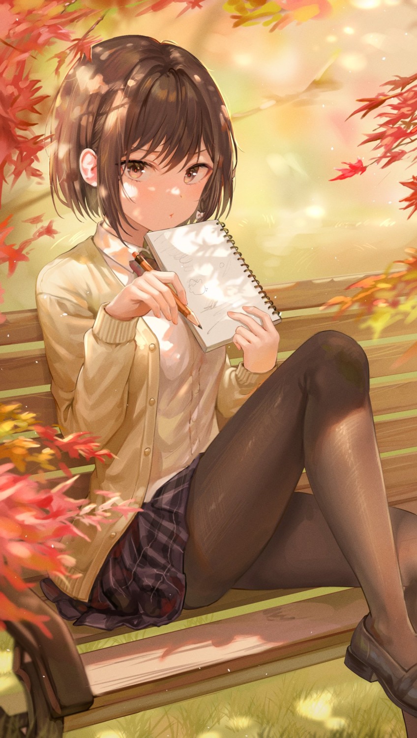 pantyhose seifuku skirt_lift sweater tokkyu