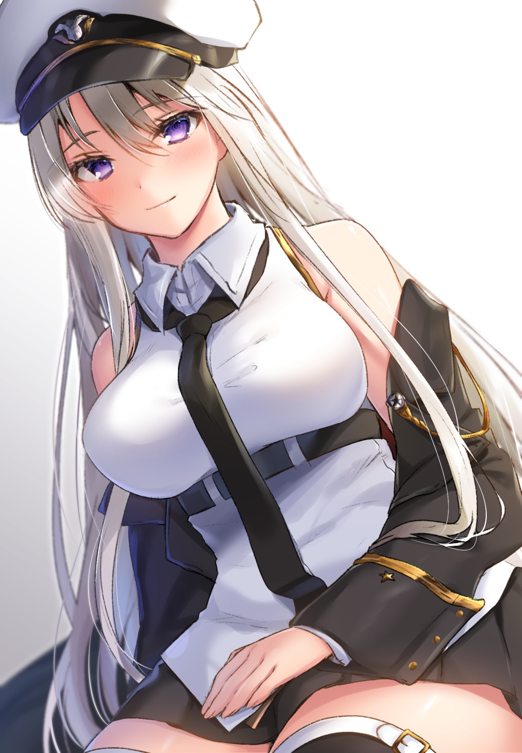 azur_lane enterprise_(azur_lane) jiiwara thighhighs uniform