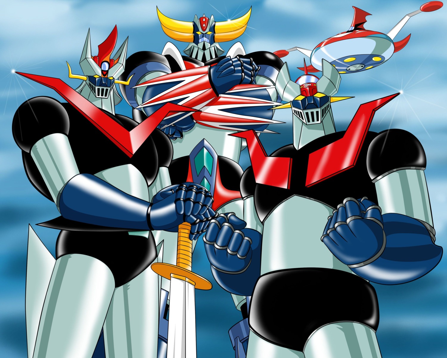 great_mazinger mazinger_z mecha nagai_gou ufo_robo_grendizer