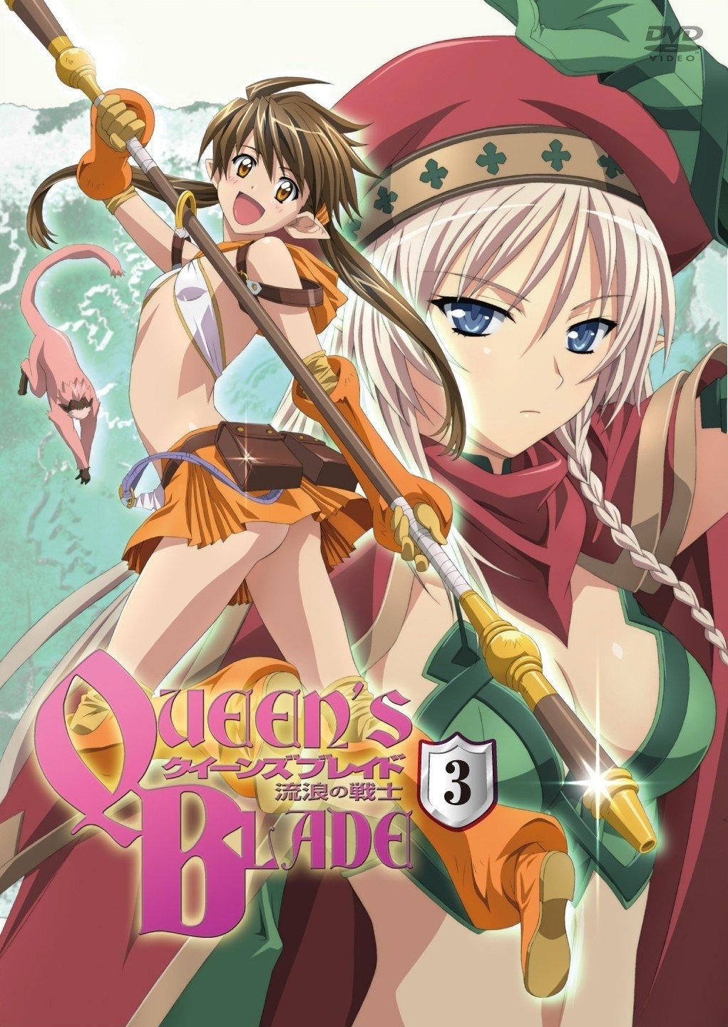 alleyne ass cleavage disc_cover elf jpeg_artifacts loli nopan nowa pointy_ears queen's_blade ruu