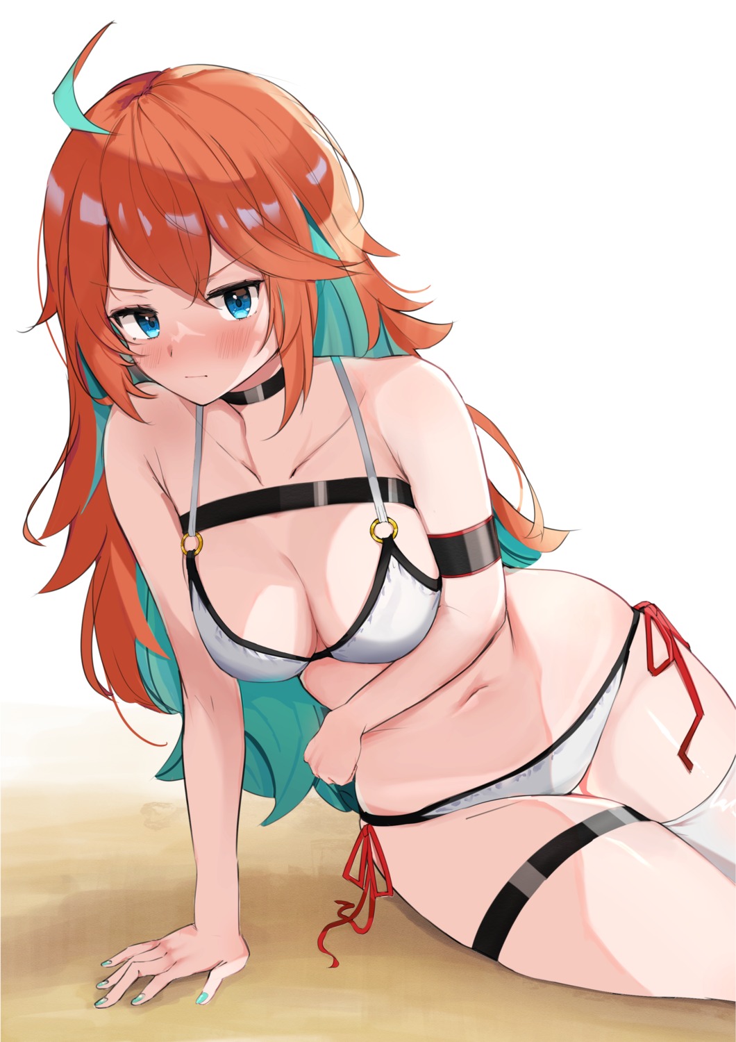 bikini garter hololive hololive_english swimsuits takanashi_kiara thighhighs v_a_i_r