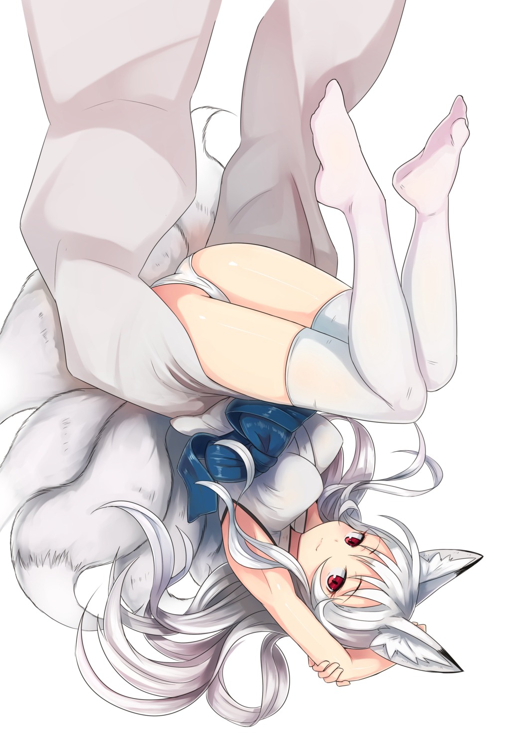 animal_ears cameltoe kitsune nosuku pantsu tail thighhighs