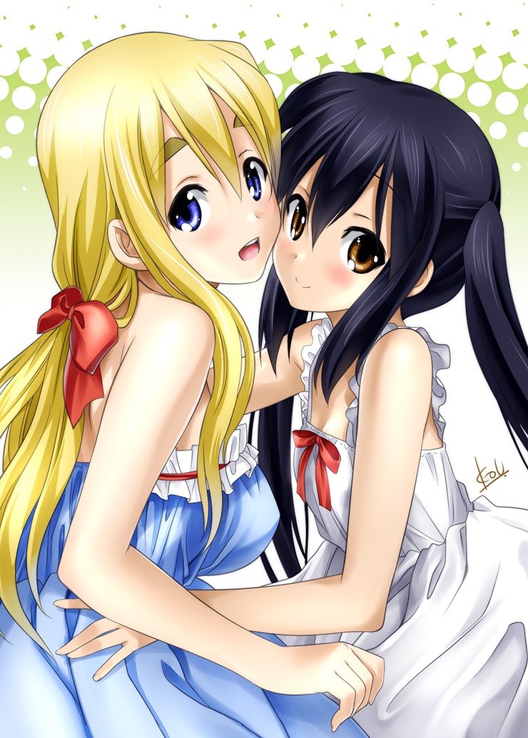 dress k-on! kotobuki_tsumugi mitarashi_kousei nakano_azusa