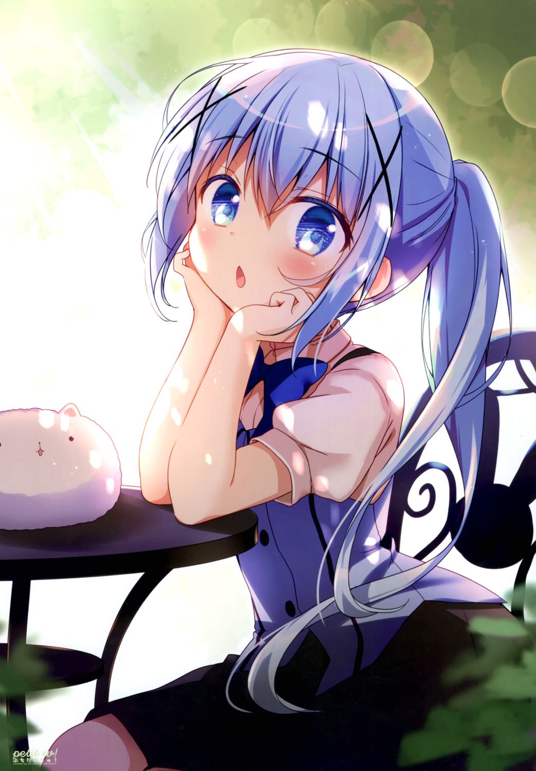 gochuumon_wa_usagi_desu_ka? kafuu_chino sasai_saji tippy_(gochiusa) waitress watakubi