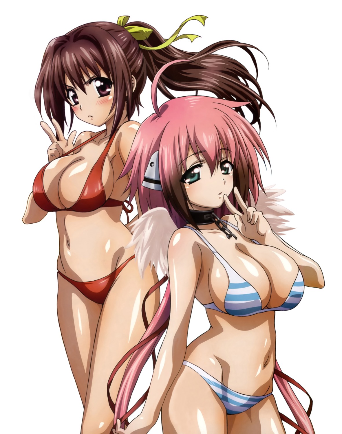 bikini cleavage ikaros mitsuki_sohara sora_no_otoshimono swimsuits watanabe_atsuko