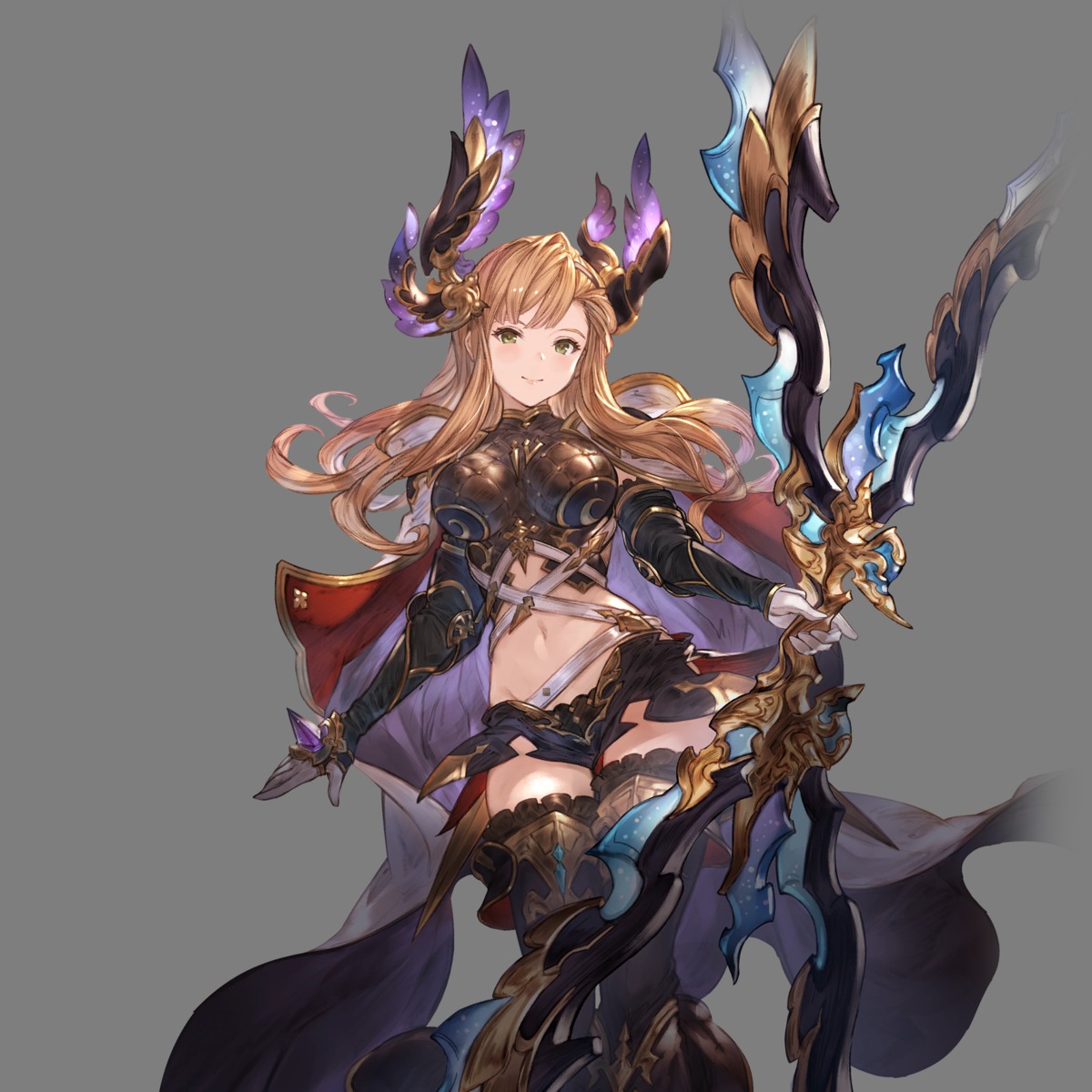 armor granblue_fantasy tagme thighhighs weapon
