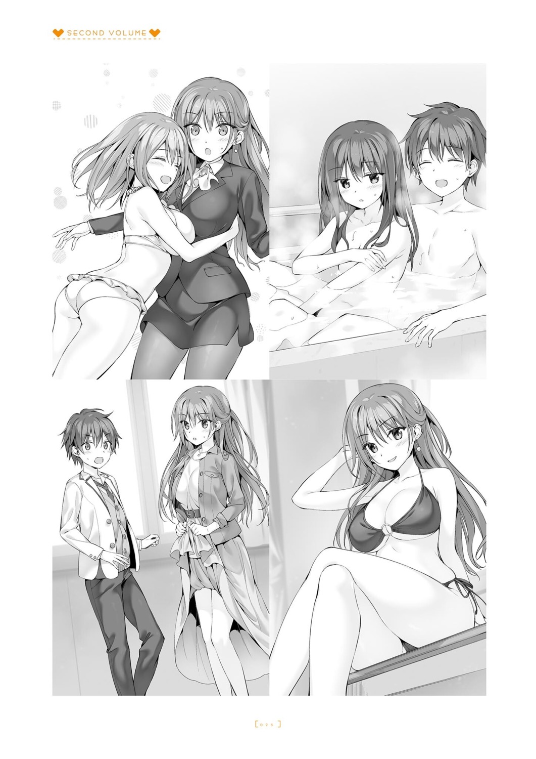 amanashi_nui ass bathing bikini boku_no_kanojo_sensei business_suit cameltoe dress fujiki_maka monochrome naked oryou saigi_makoto saigi_miharu seifuku skirt_lift sweater swimsuits wet yuri