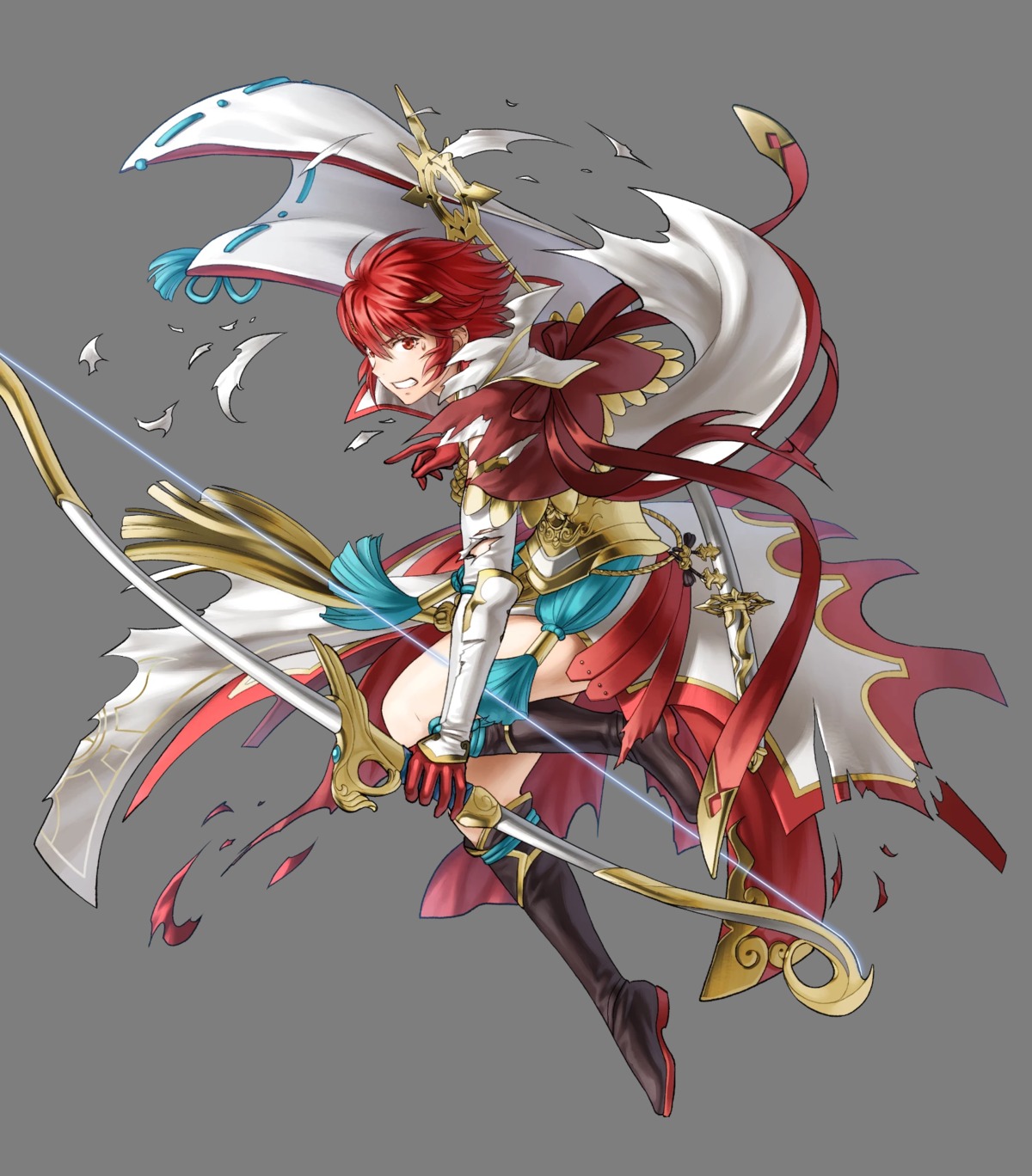 armor fire_emblem fire_emblem_if hinoka japanese_clothes kita_senri nintendo sword torn_clothes weapon