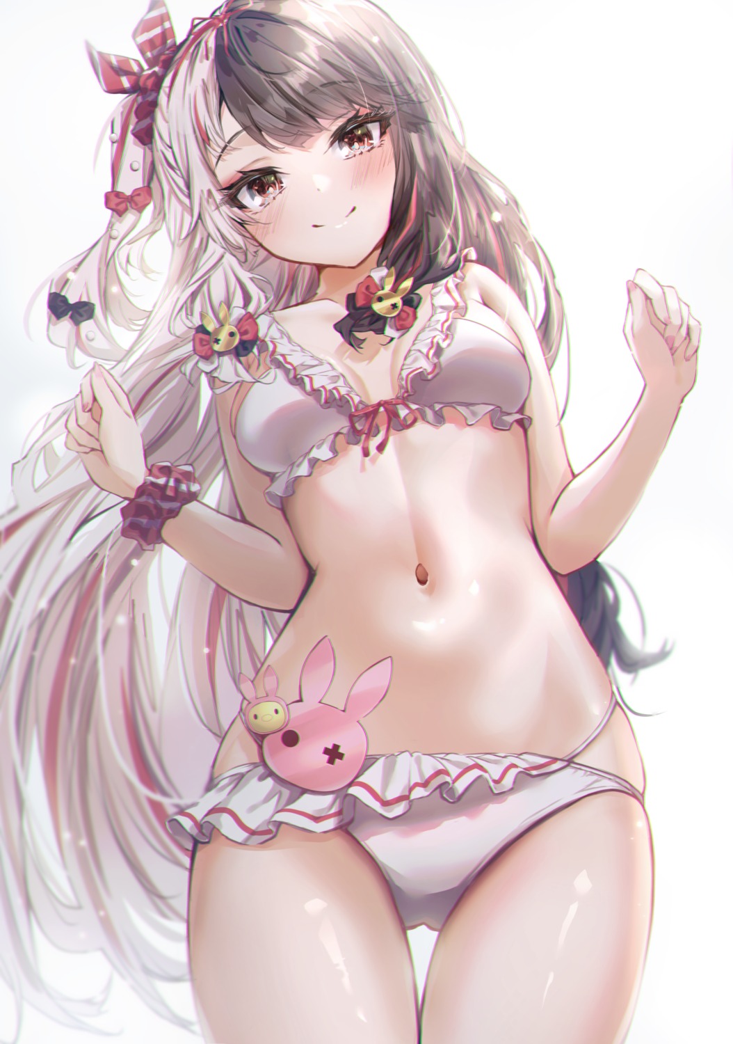 bikini ciawasemono cleavage nijisanji swimsuits yorumi_rena