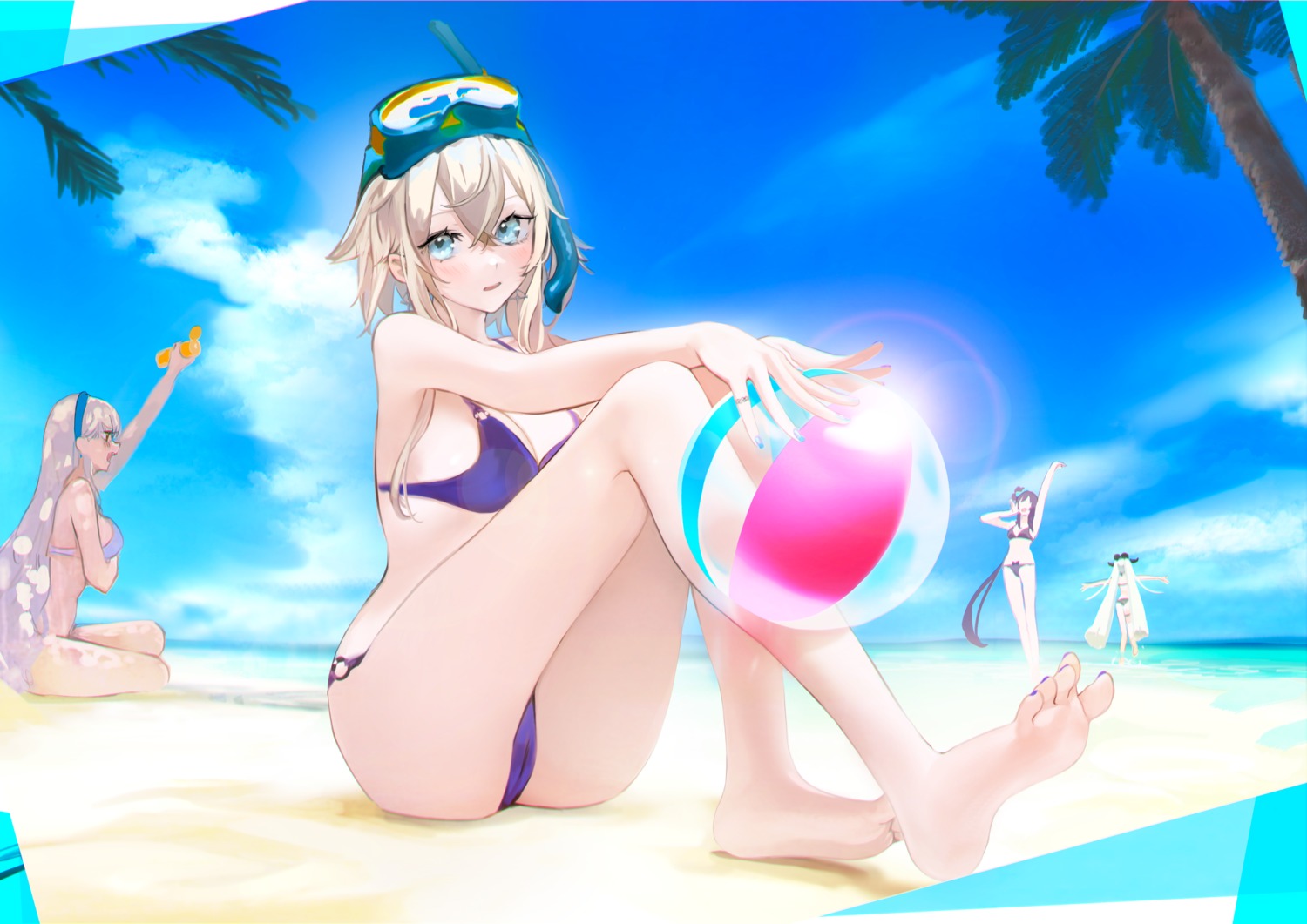 bikini cameltoe feet macaroni_tamago swimsuits