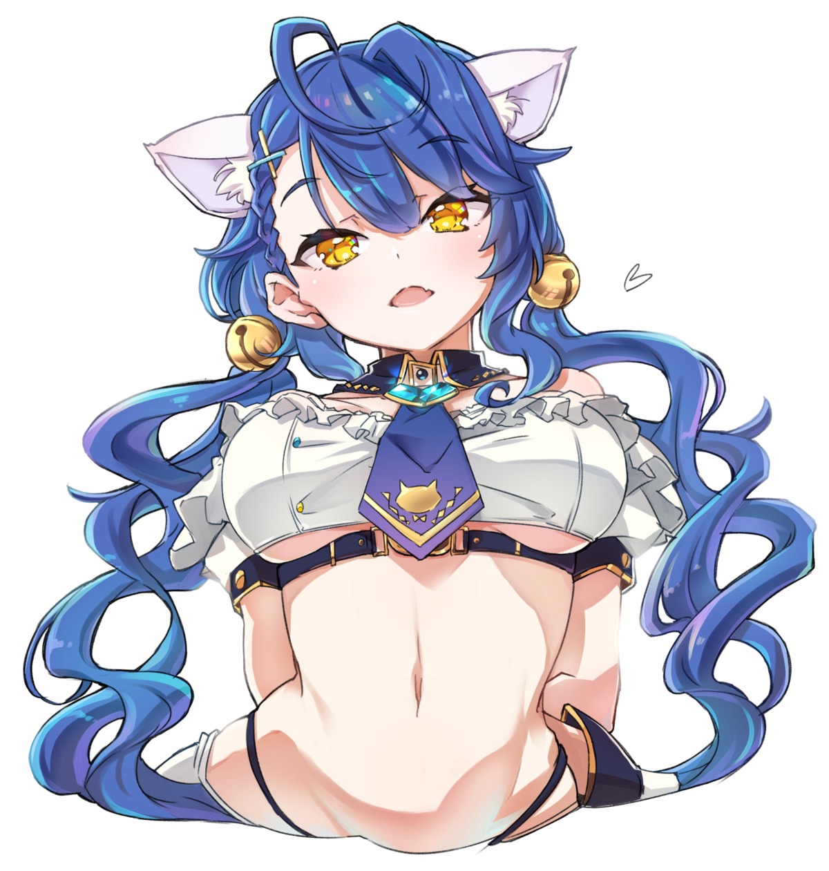 amamiya_kokoro animal_ears nekomimi nijisanji pantsu ruo