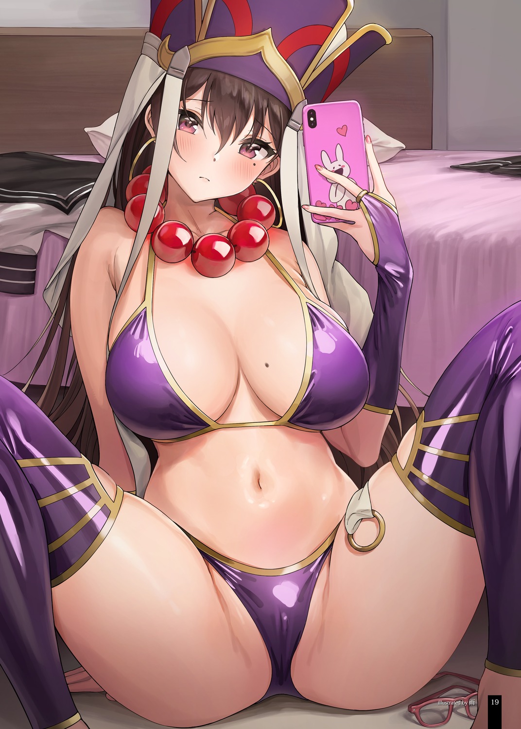 ameyame bikini cameltoe fate/grand_order megane swimsuits thighhighs thong xuanzang_(fate/grand_order)