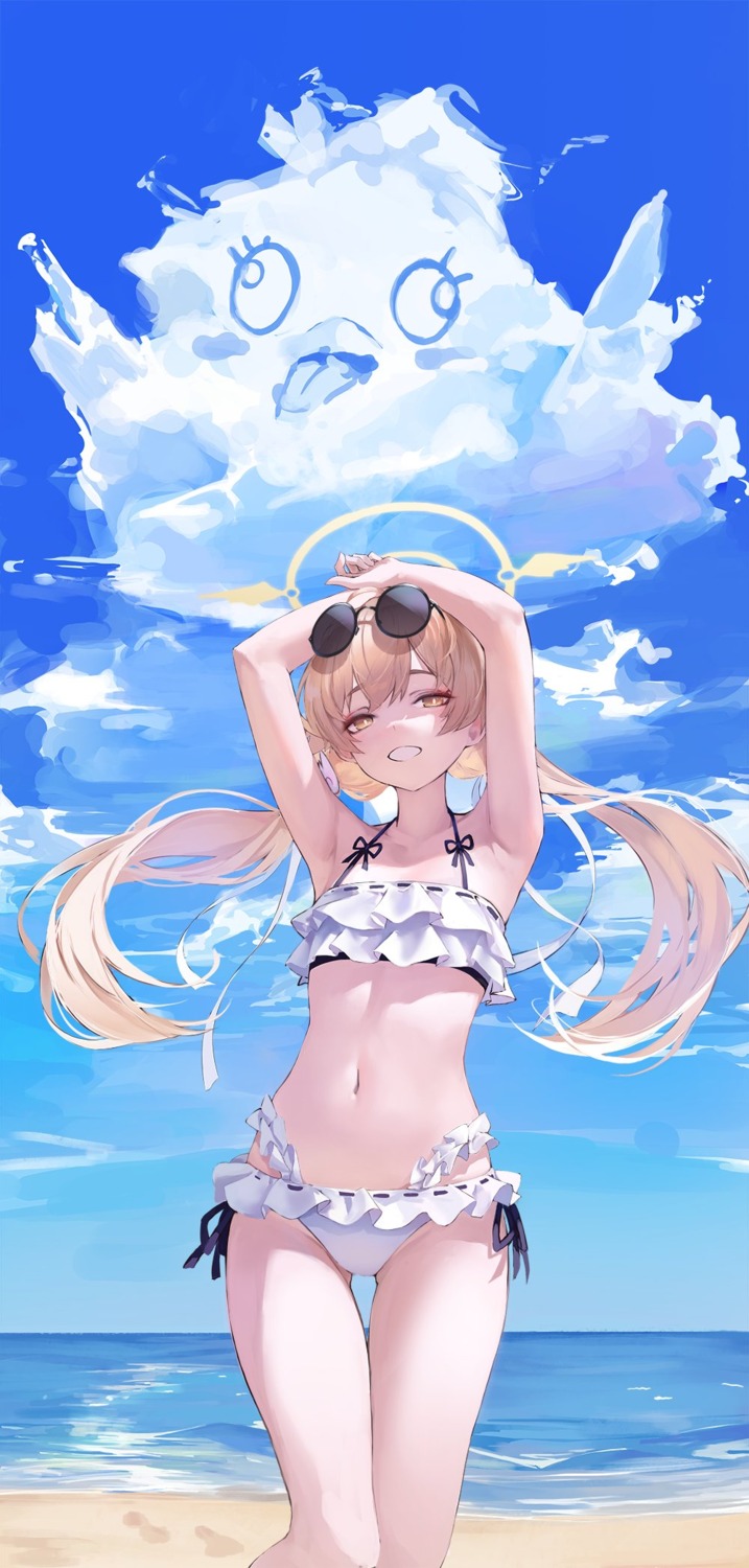 ajitani_hifumi bikini blue_archive halo hiki_niito megane swimsuits