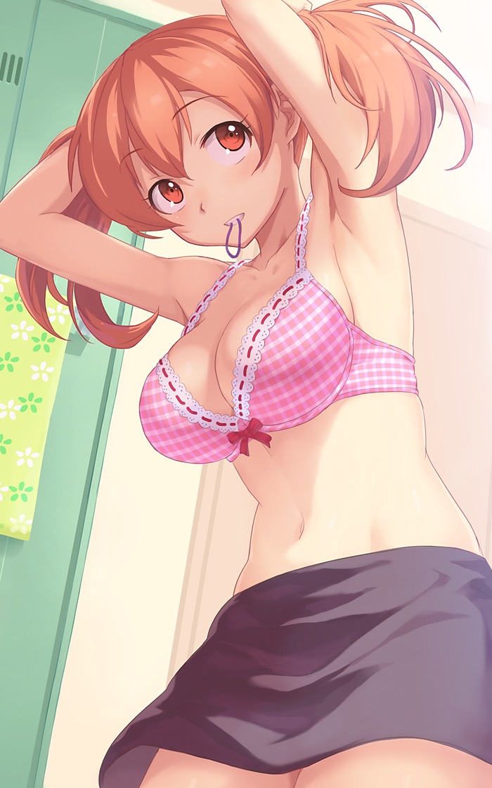 bra cleavage guchico hataraku_maou-sama! sasaki_chiho undressing