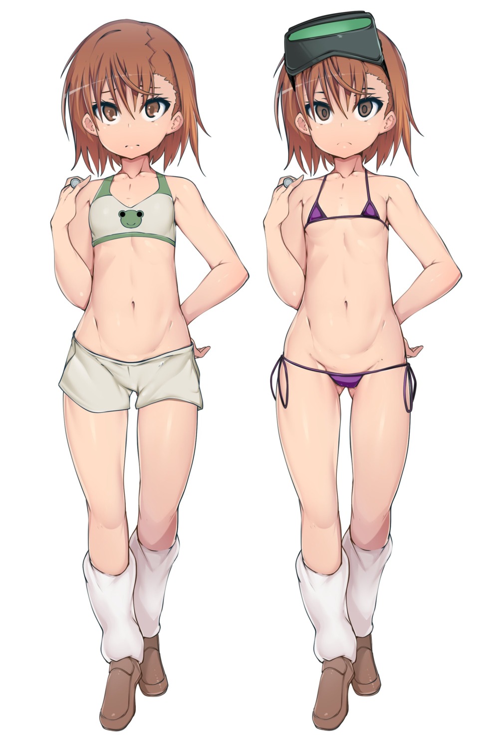 bikini loli misaka_imouto misaka_mikoto slugbox swimsuits to_aru_kagaku_no_railgun to_aru_majutsu_no_index