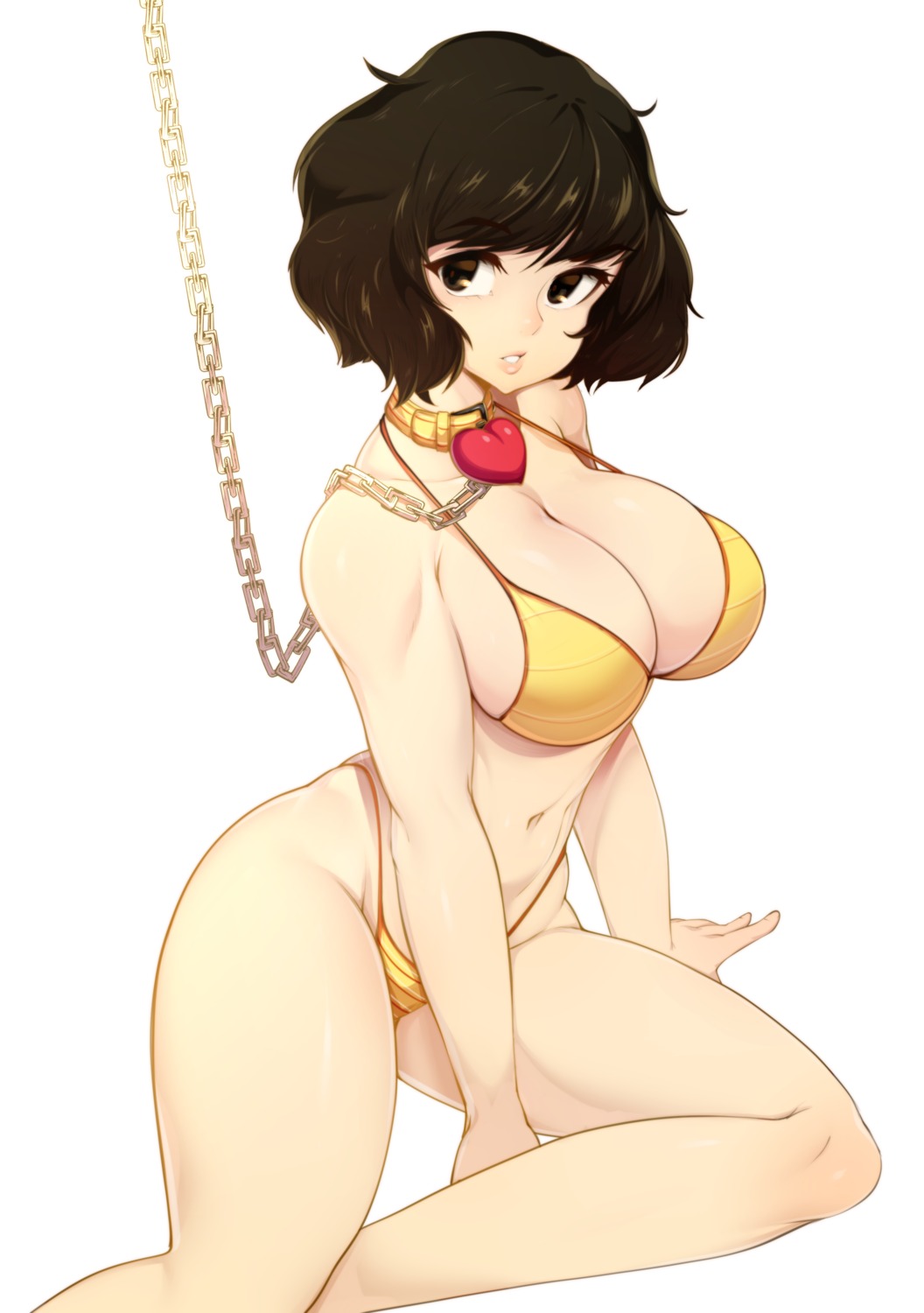 bikini cleavage kawakami_sadayo persona_5 slugbox swimsuits thighhighs