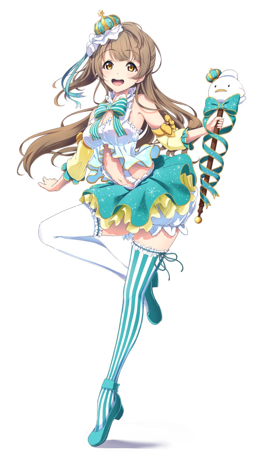 amaki-chan love_live! minami_kotori thighhighs weapon