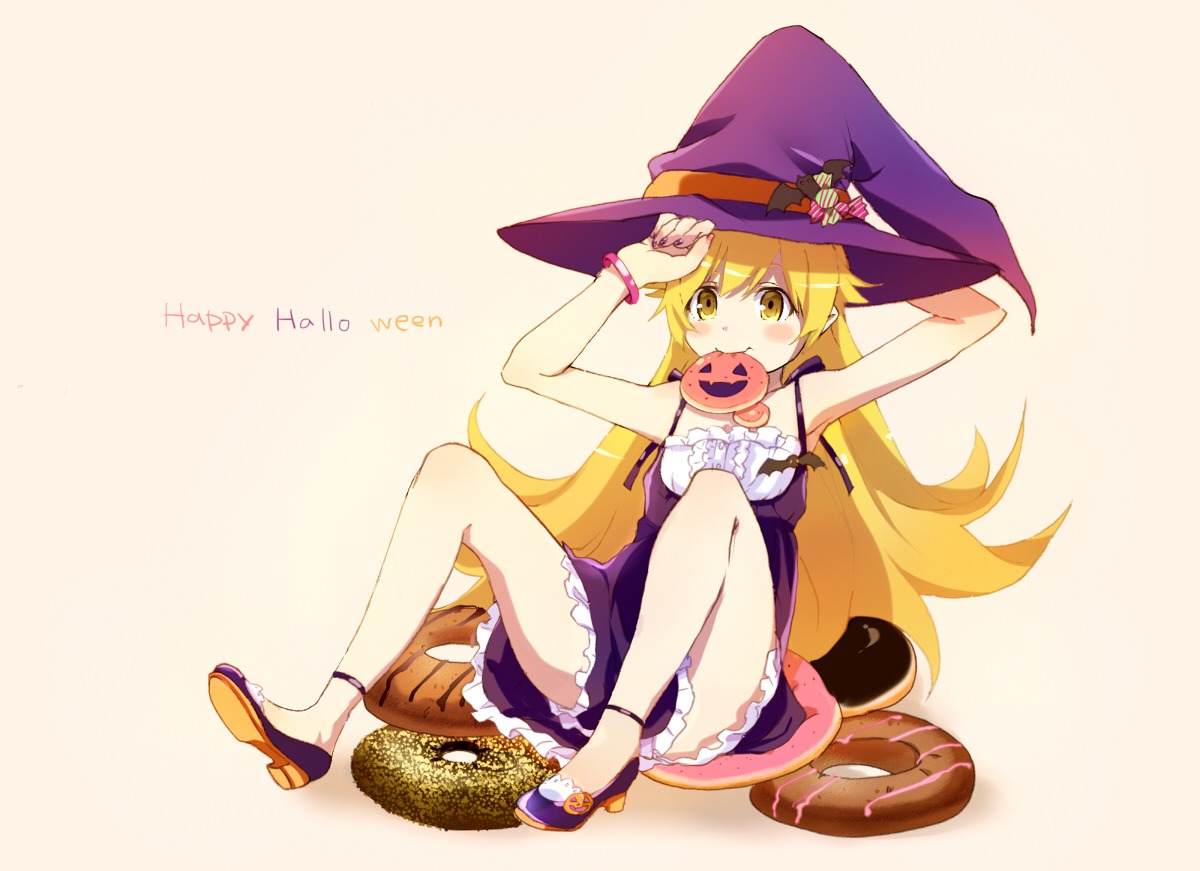 bakemonogatari halloween monogatari_(series) oshino_shinobu ume_(plumblossom)