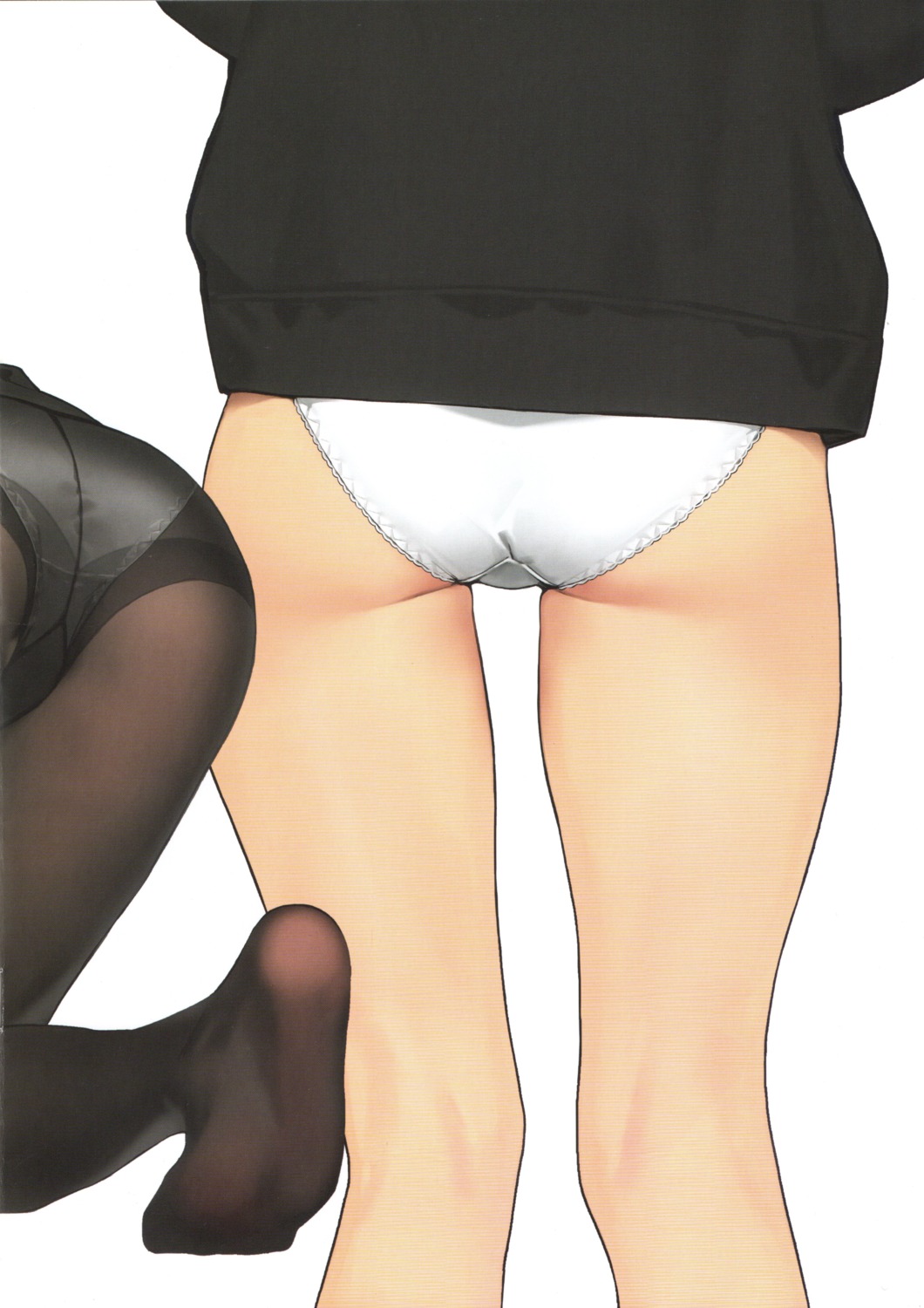 ass douki-chan feet ganbare_douki-chan pantsu pantyhose yom