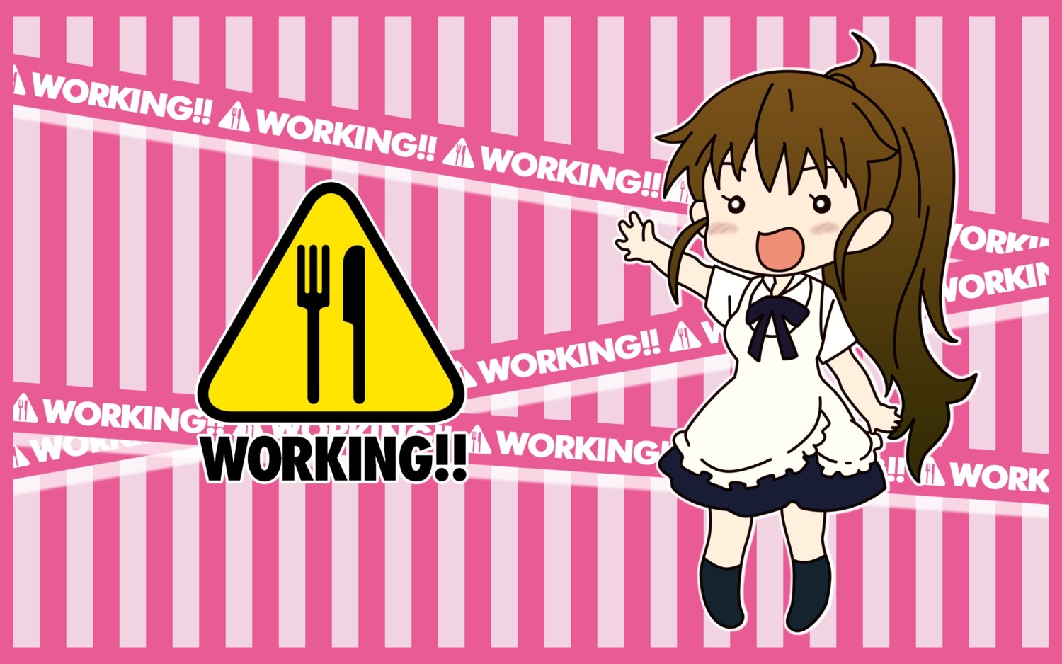 chibi taneshima_poplar wallpaper working!!