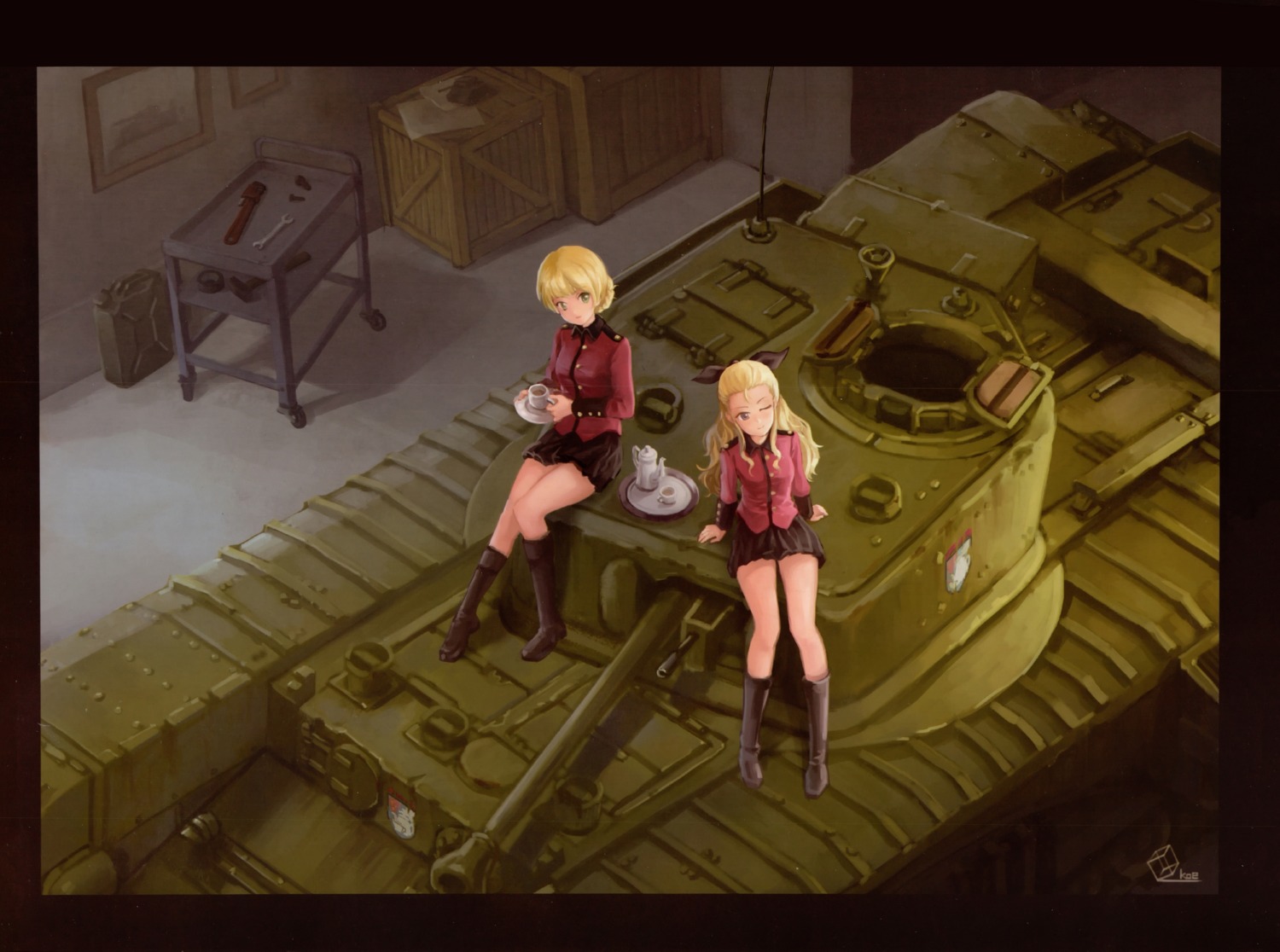 assam darjeeling girls_und_panzer tagme uniform