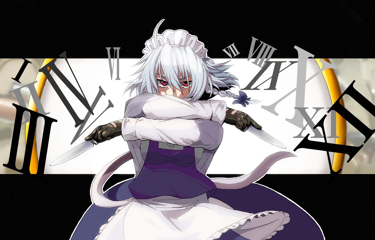 izayoi_sakuya kirusu maid touhou