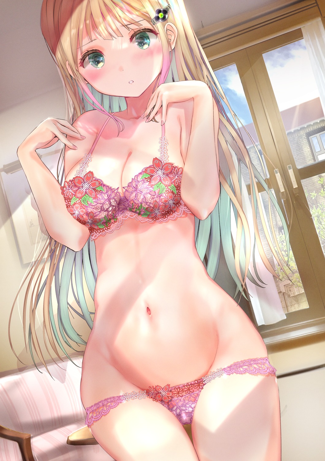 bra lingerie ogata_tei pantsu panty_pull