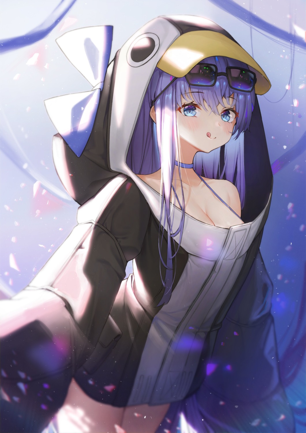 cleavage dress fate/grand_order goowonjoon megane meltryllis penguin