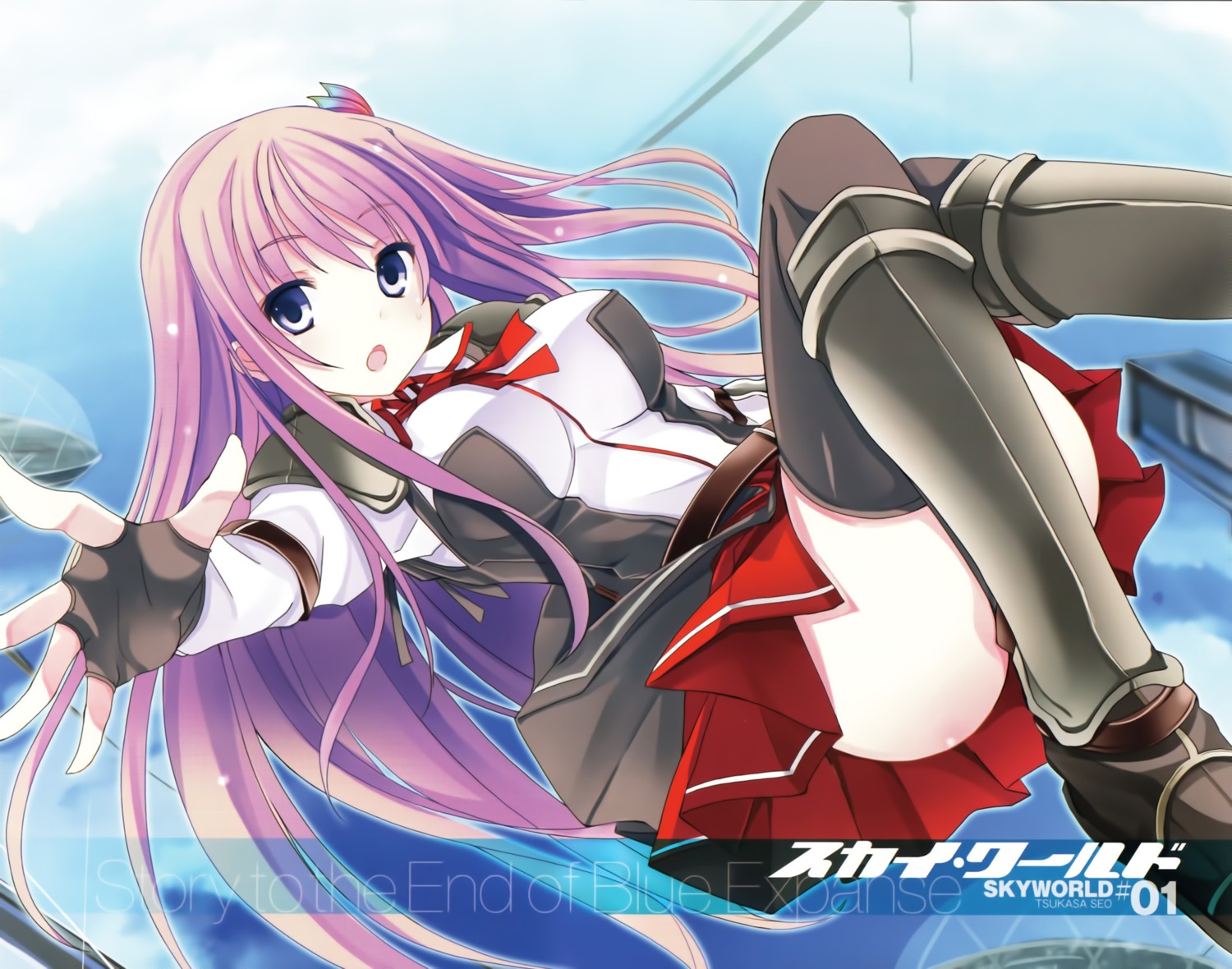 mutou_kurihito sky_world thighhighs