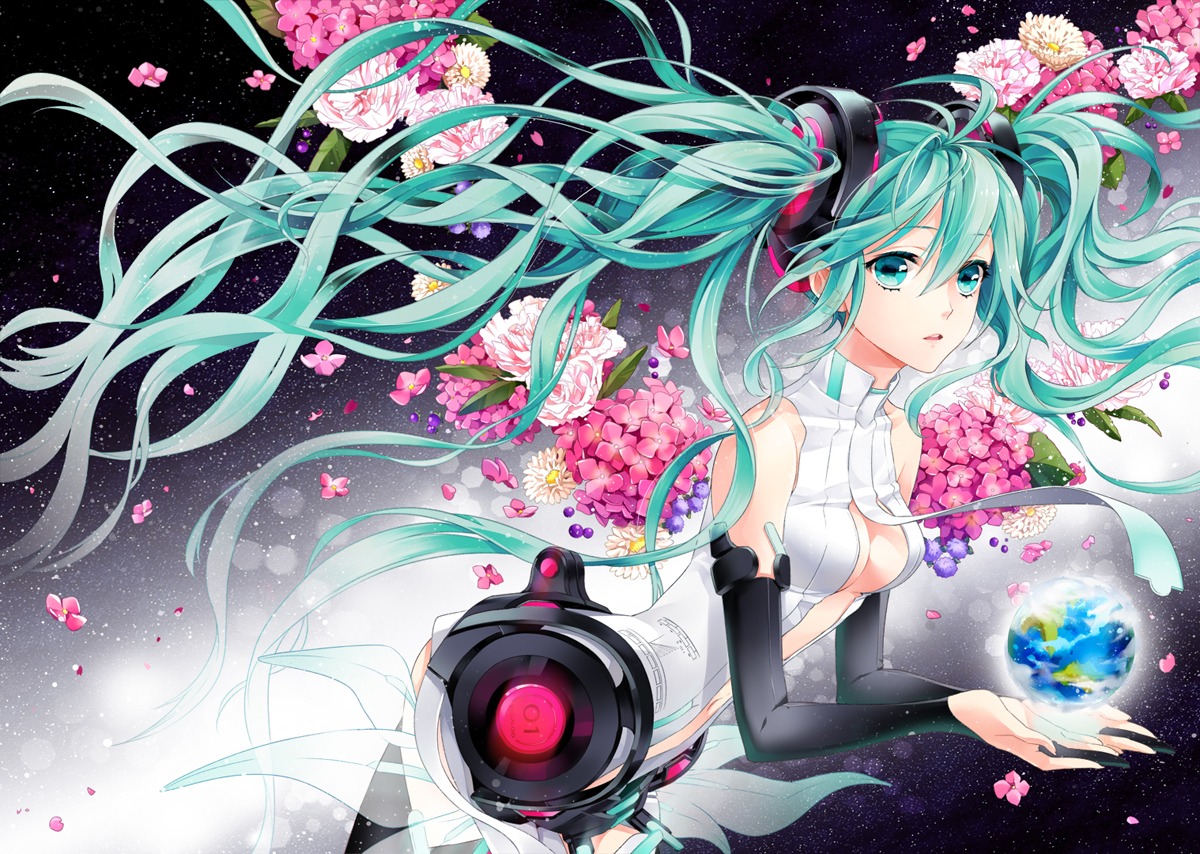 cleavage cocoon_(loveririn) hatsune_miku miku_append vocaloid vocaloid_append