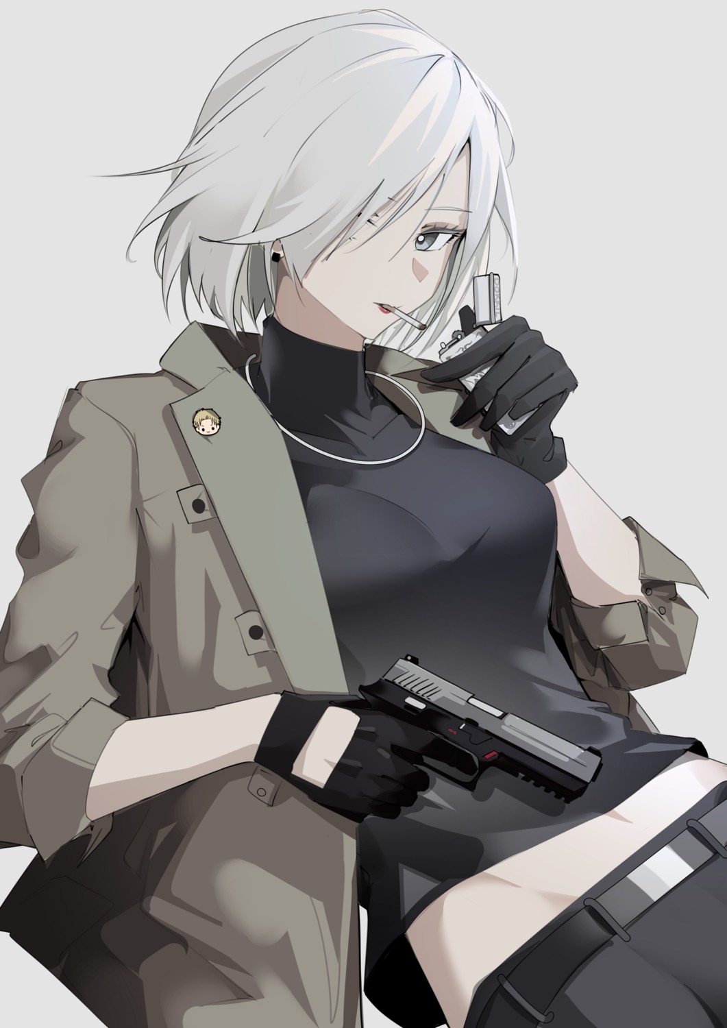 fiona_frost gun khrnnfz smoking spy_x_family