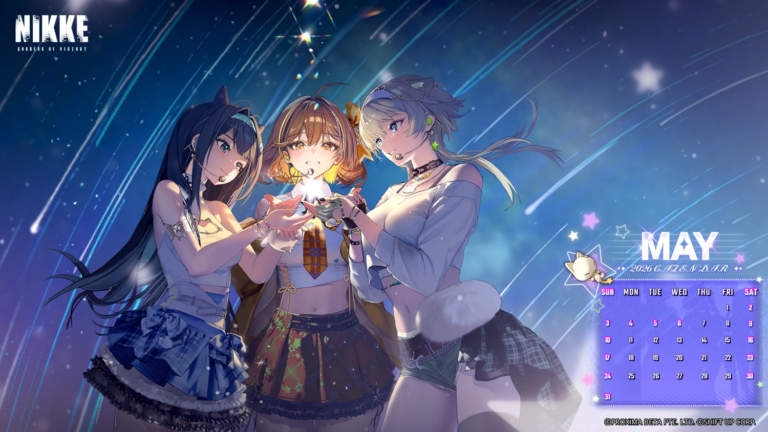 animal_ears anis calendar goddess_of_victory:_nikke mint_(nikke) prika tagme thighhighs torn_clothes uniform wallpaper