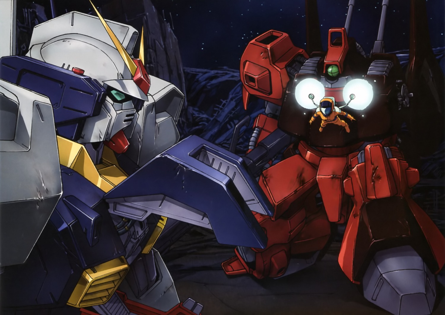 gundam gundam_mark_ii mecha rick_dias zeta_gundam