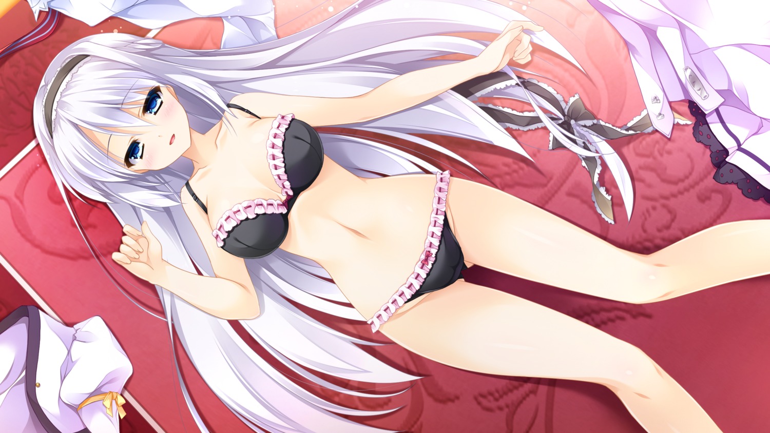 amagi_sakuya bra cleavage ensemble_(company) game_cg otome_ga_irodoru_koi_no_essence pantsu shouna_mitsuishi