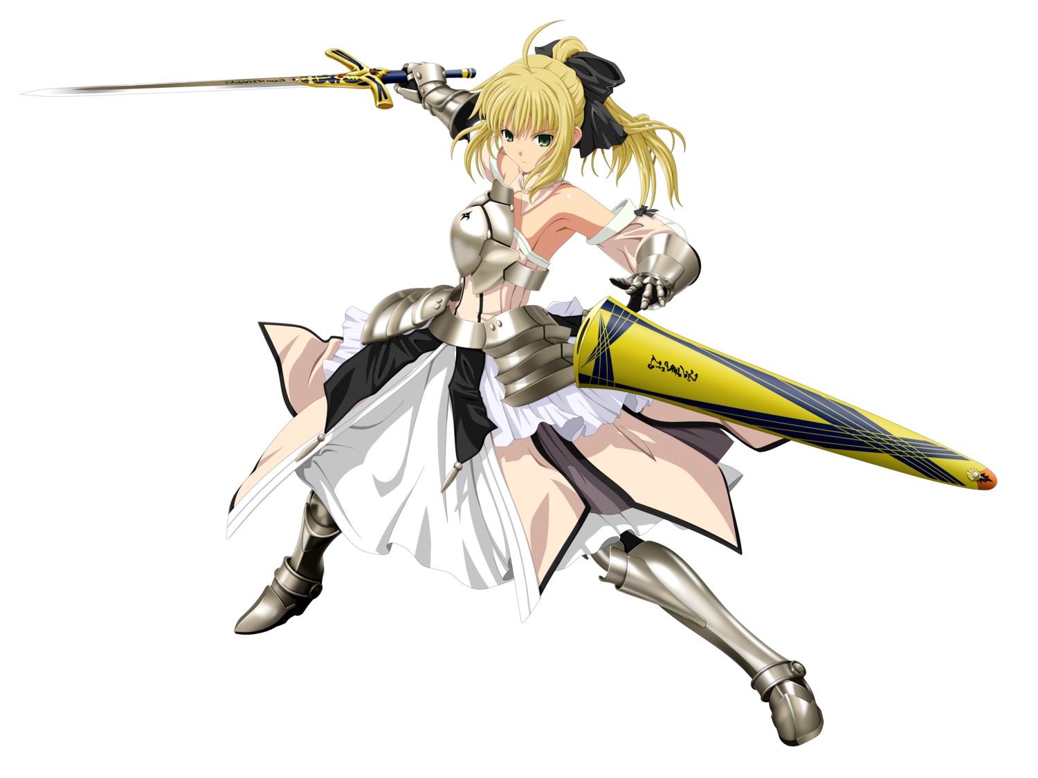 fate/stay_night fate/unlimited_codes jpeg_artifacts saber saber_lily tagme