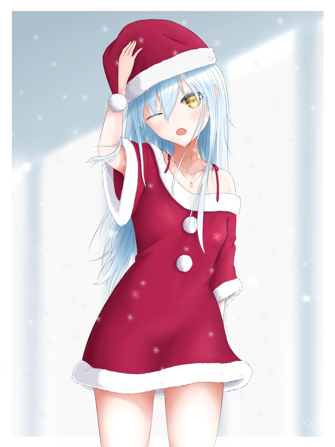 christmas dress r.t. rimuru_tempest tensei_shitara_slime_datta_ken