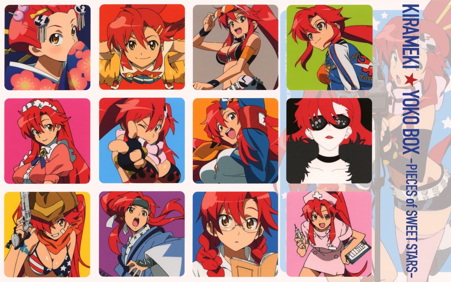 bikini_top cleavage megane swimsuits tengen_toppa_gurren_lagann wallpaper yoko