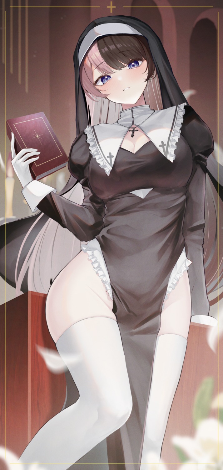 horo_27 iris_black_games nun tachibana_hinano thighhighs vspo!