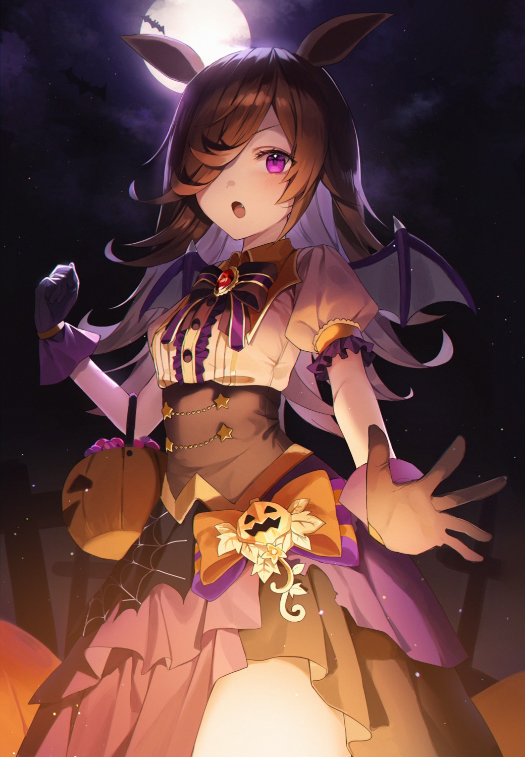 animal_ears halloween knowa rice_shower_(umamusume) uma_musume_pretty_derby wings