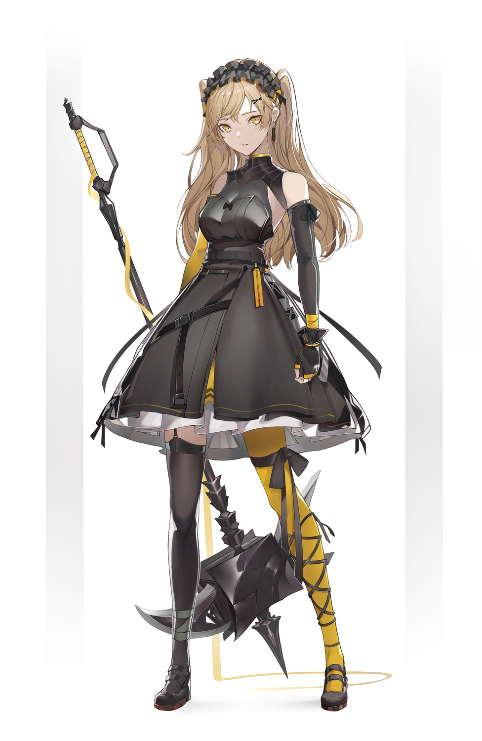 armor marumoru stockings thighhighs weapon