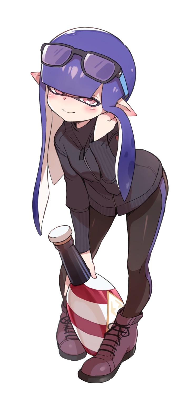 gym_uniform inkling_(splatoon) megane pointy_ears splatoon toku_(ke7416613)