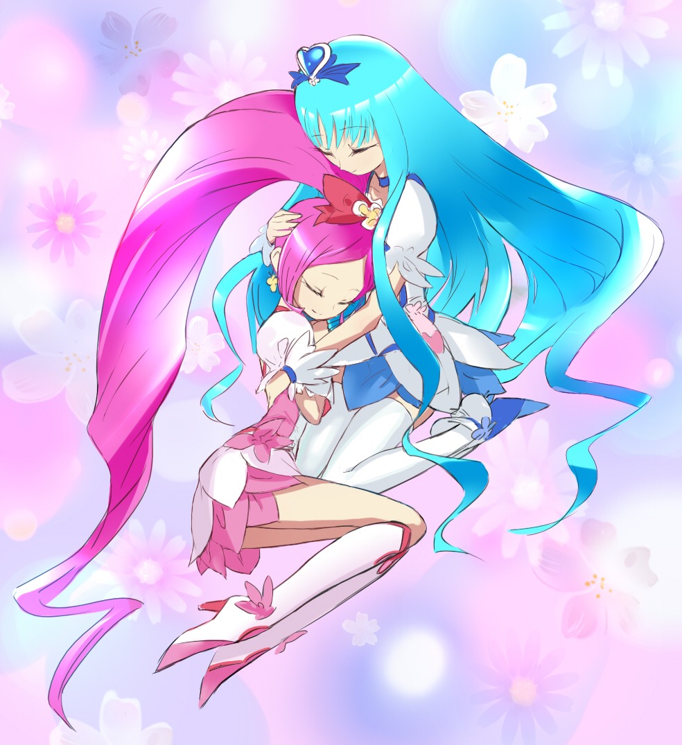 hanasaki_tsubomi heartcatch_pretty_cure! kurumi_erika nagy pretty_cure thighhighs